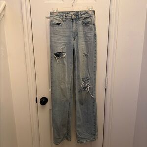 PacSun  Classic Light Blue Distressed Women Jeans 90’s boyfriend 23 size 00 XXS